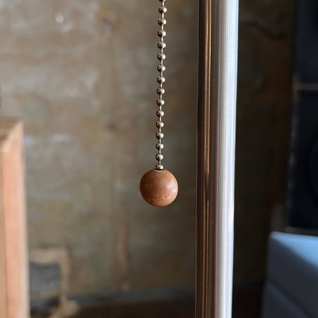 JAPAN USED WOODEN & STAINLESS FRAME FABRIC SHADE FLOOR LAMP