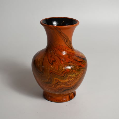 CERAMIC MARBLE PATTERN FLOWER VASE