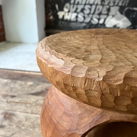 USED WOODEN STOOL
