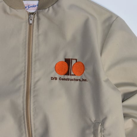 DEAD STOCK "D/B CONSTRUCTORS,INC." ZIP UP JACKET