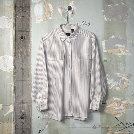 LADIES USED "LIZ SPORT" STRIPE SHIRT