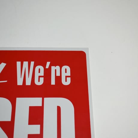 USED "FAMILY MAID / SORRY WE'RE CLOSED" SIGN BOARD