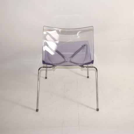 USED "SLIM" ACRYLIC IRON LEG CHAIR