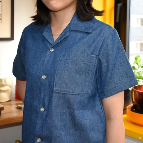 USED DENIM S/S SHIRT