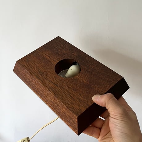 USED 80’S ACRYL & WOODEN TABLE LAMP