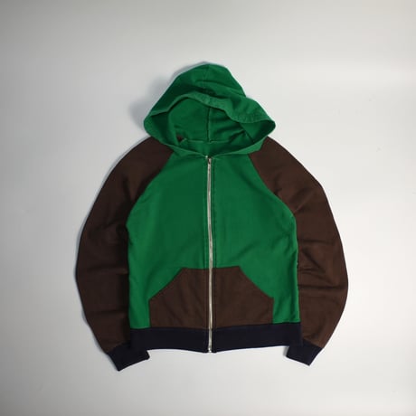 USED MULTICOLORED ZIP-UP HOODIE