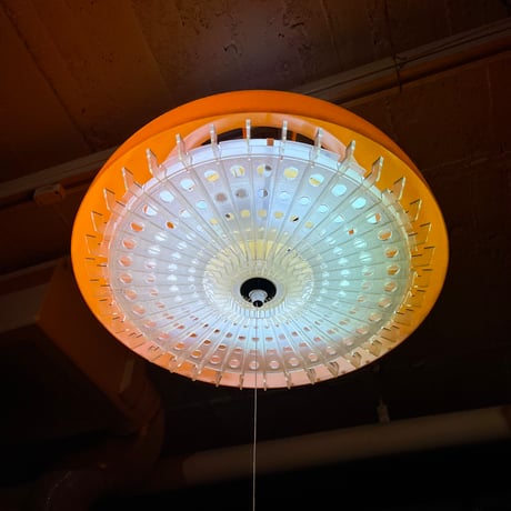 JAPAN USED “NATIONAL” PLASTIC SHADE PENDANT LAMP