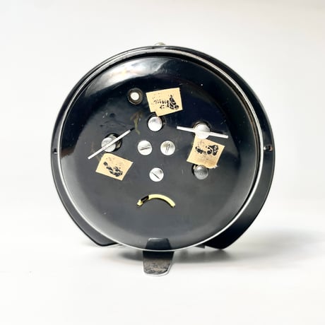 USED METAL FLAME ALARM TABLE CLOCK