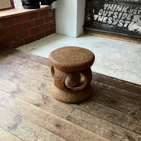 USED WOODEN STOOL