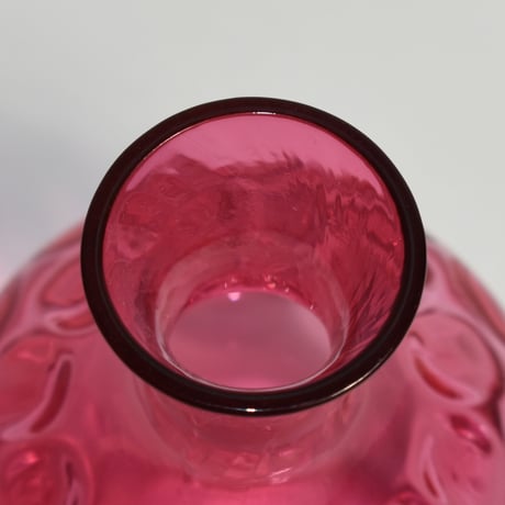 USED TEXTURE  GLASS FLOWER VASE