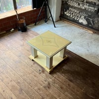 USED WOODEN & PLASTIC CENTER TABLE