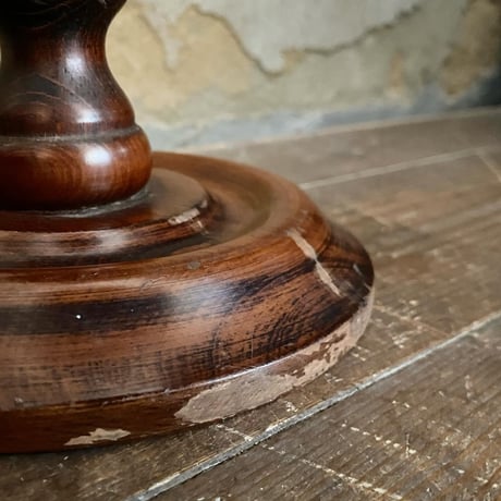 USED WOODEN STAND ASHTRAY