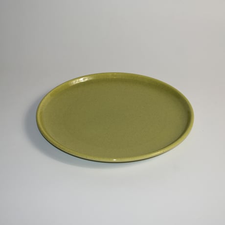 VINTAGE "LAUREL OF CALIFORNIA" CERAMIC GREEN SPECKLED PLATE