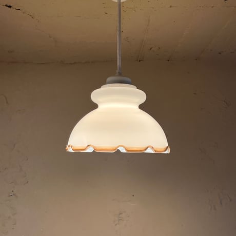 JAPAN USED GLASS SHADE PENDANT LAMP