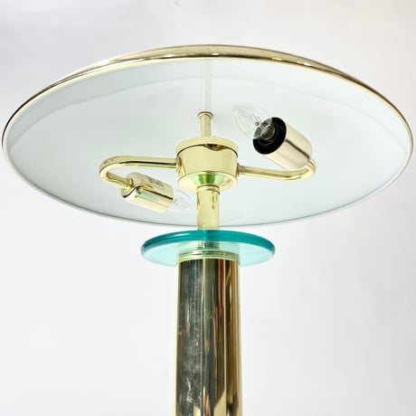 USED METAL & GLASS TOUCH SENSOR TABLE LAMP