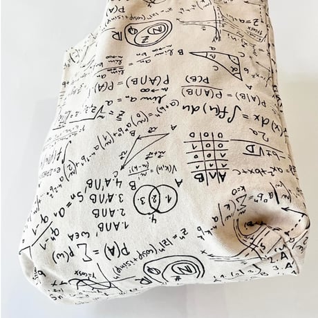 USED EQUATION PRINT TOTE BAG