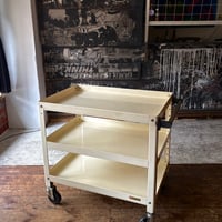 JAPAN USED STAINLESS 3-TIER CARRY WAGON