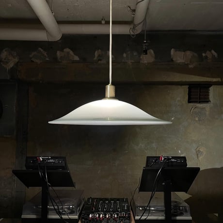 USED GLASS SHADE PENDANT LAMP