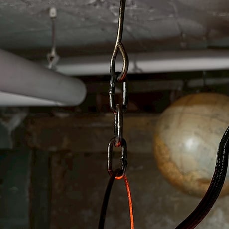 USED ALUMINUM SHADE PENDANT LAMP