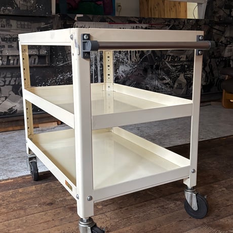 JAPAN USED STAINLESS 3-TIER CARRY WAGON