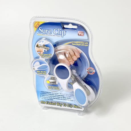 NEW "SURE CLIP" NAIL CLIPPER