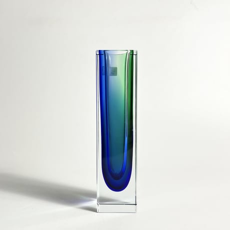USED "MANDRUZZATO" VENETIAN GLASS FLOWER VASE