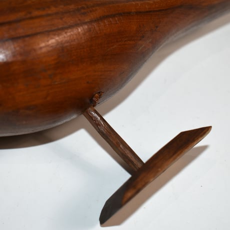 USED WOODEN STANDING BIRD STATUE