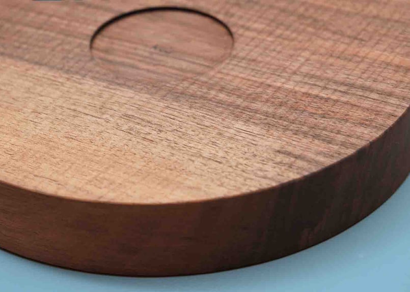 堀宏治 ウォルナット 深丸盆 φ245mm | リッラベッケン（Lilla Bäcken）