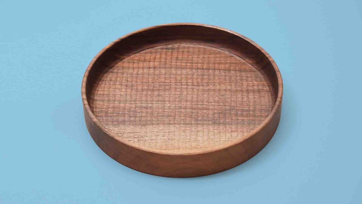 堀宏治 ウォルナット 深丸盆 φ245mm | リッラベッケン（Lilla Bäcken）