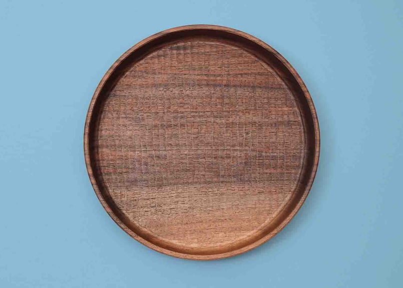 堀宏治 ウォルナット 深丸盆 φ245mm | リッラベッケン（Lilla Bäcken）