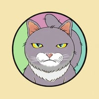 デジタルアート猫キャラ#1 /Rosemary