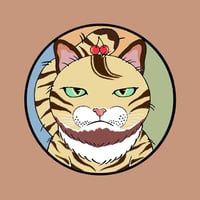 デジタルアート猫キャラ#4/Pudding