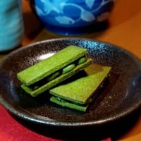 生抹茶小豆サンド