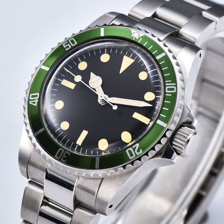 PARNIS メンズ自動巻き腕時計 サブマリーナー 39mm ヴィンテージ レトロ パーニス V16
