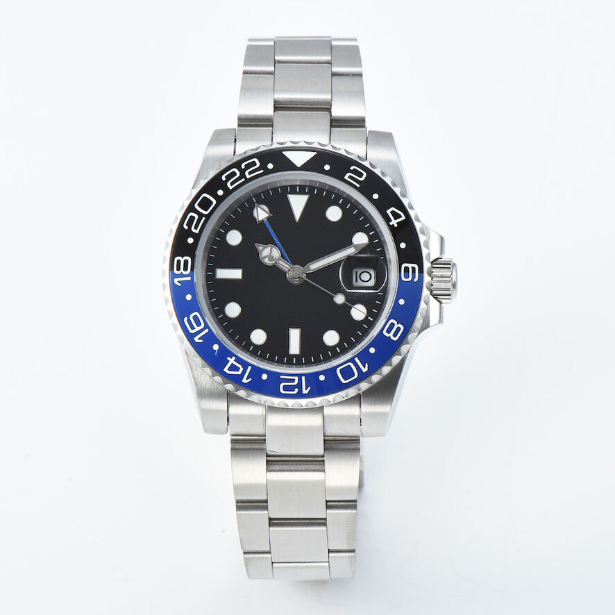 PARNIS 日本製NH34GMTムーブメント 自動巻き腕時計 40mm