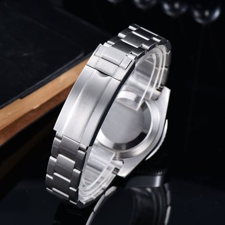 PARNIS メンズ自動巻き腕時計 サブマリーナー 40mm サファイアガラス 機械式 パーニス ブルー R29