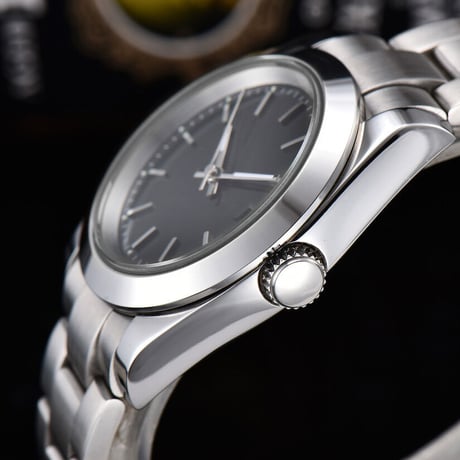 PARNIS メンズ自動巻き腕時計 オイスターパーペチュアル 39mm サファイアクリスタル 機械式 パーニス  R96