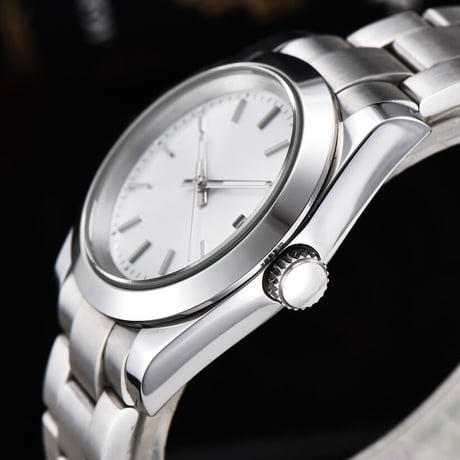 PARNIS メンズ自動巻き腕時計 オイスターパーペチュアル 39mm サファイアクリスタル 機械式 パーニス  R95