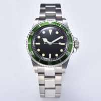 PARNIS メンズ自動巻き腕時計 サブマリーナー 39mm ヴィンテージ レトロ パーニス V16