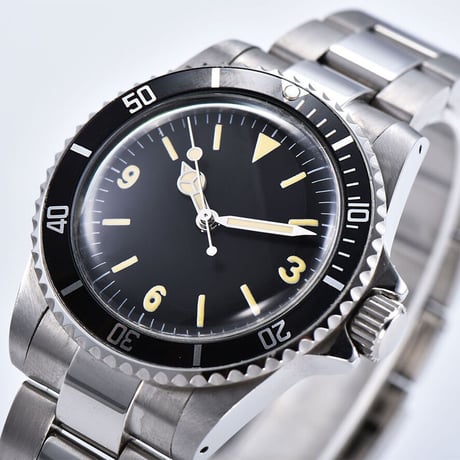 PARNIS メンズ自動巻き腕時計 サブマリーナー 39mm ヴィンテージ レトロ パーニス V17
