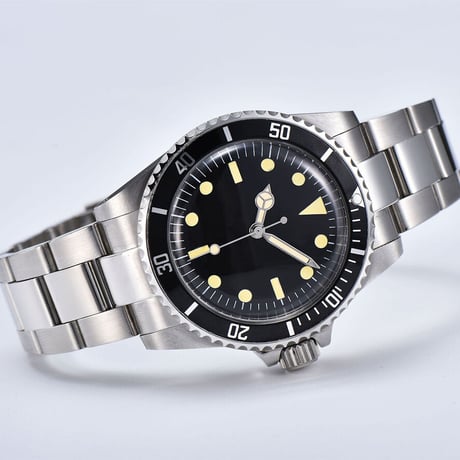 PARNIS メンズ自動巻き腕時計 サブマリーナー 39mm ヴィンテージ レトロ パーニス V12