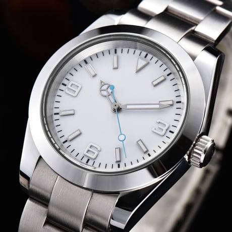 PARNIS メンズ自動巻き腕時計 エクスプローラー 39mm サファイアクリスタル 機械式 パーニス  R39