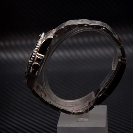 PARNIS メンズ自動巻き腕時計 サブマリーナー 40mm サファイアガラス 機械式 パーニス ブラック R26