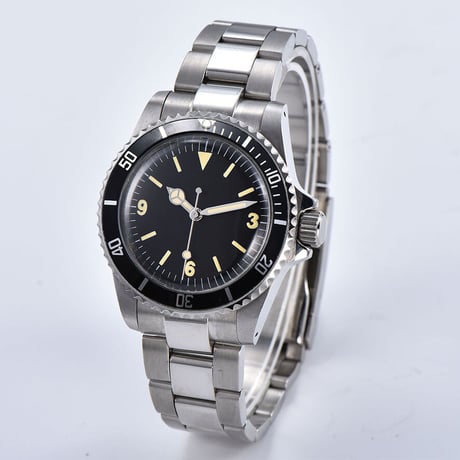 PARNIS メンズ自動巻き腕時計 サブマリーナー 39mm ヴィンテージ レトロ パーニス V17
