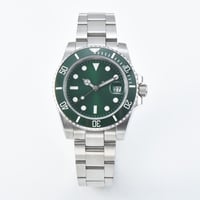 PARNIS メンズ自動巻き腕時計 サブマリーナー 40mm サファイアガラス 機械式 パーニス グリーン R30