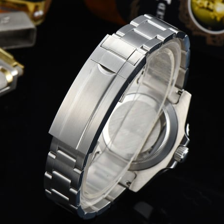PARNIS メンズ自動巻き腕時計 サブマリーナー 40mm サファイアガラス 機械式 パーニス ブラック R26