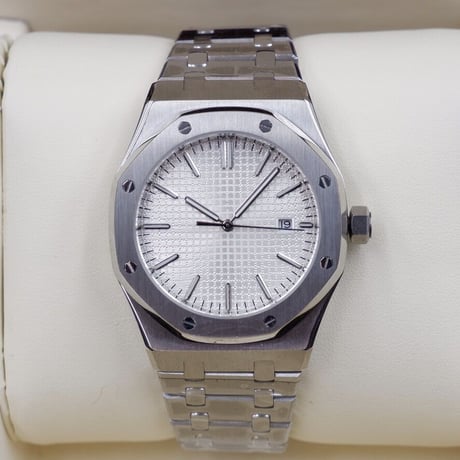 高性能ムーブメント・メンズ腕時計 41mm ロイヤルオーク 希少高級モデル ノーロゴ PARNIS パーニス AP74