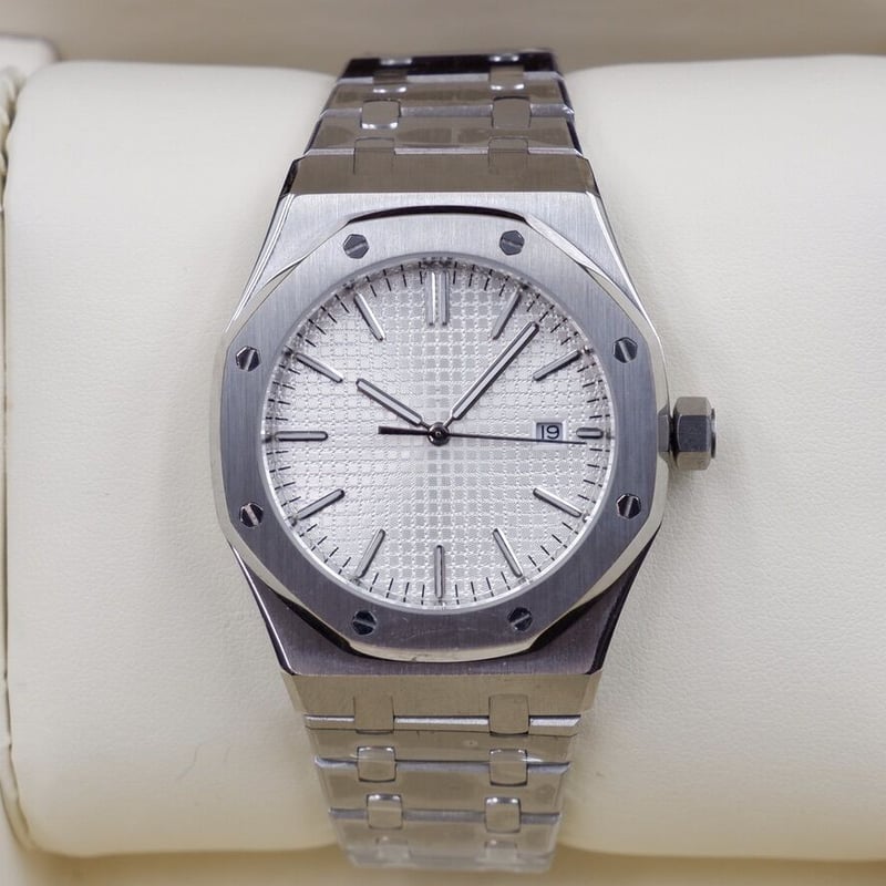 【即日発送‼️】高級感◎ロイヤルオークlikeメンズ腕時計 シルバー シンプル ロイヤル オーク クロノグラフ 26240ST.OO.1320ST.07｜ロイヤル オーク