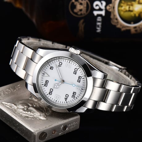 PARNIS メンズ自動巻き腕時計 エアキング 39mm サファイアクリスタル 機械式 パーニス  R94