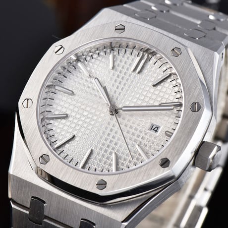 高性能ムーブメント・メンズ腕時計 41mm ロイヤルオーク 希少高級モデル ノーロゴ PARNIS パーニス AP74